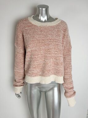 Thread & Supply Womens Large Plush Sweater Jumper Cozy Life Blush